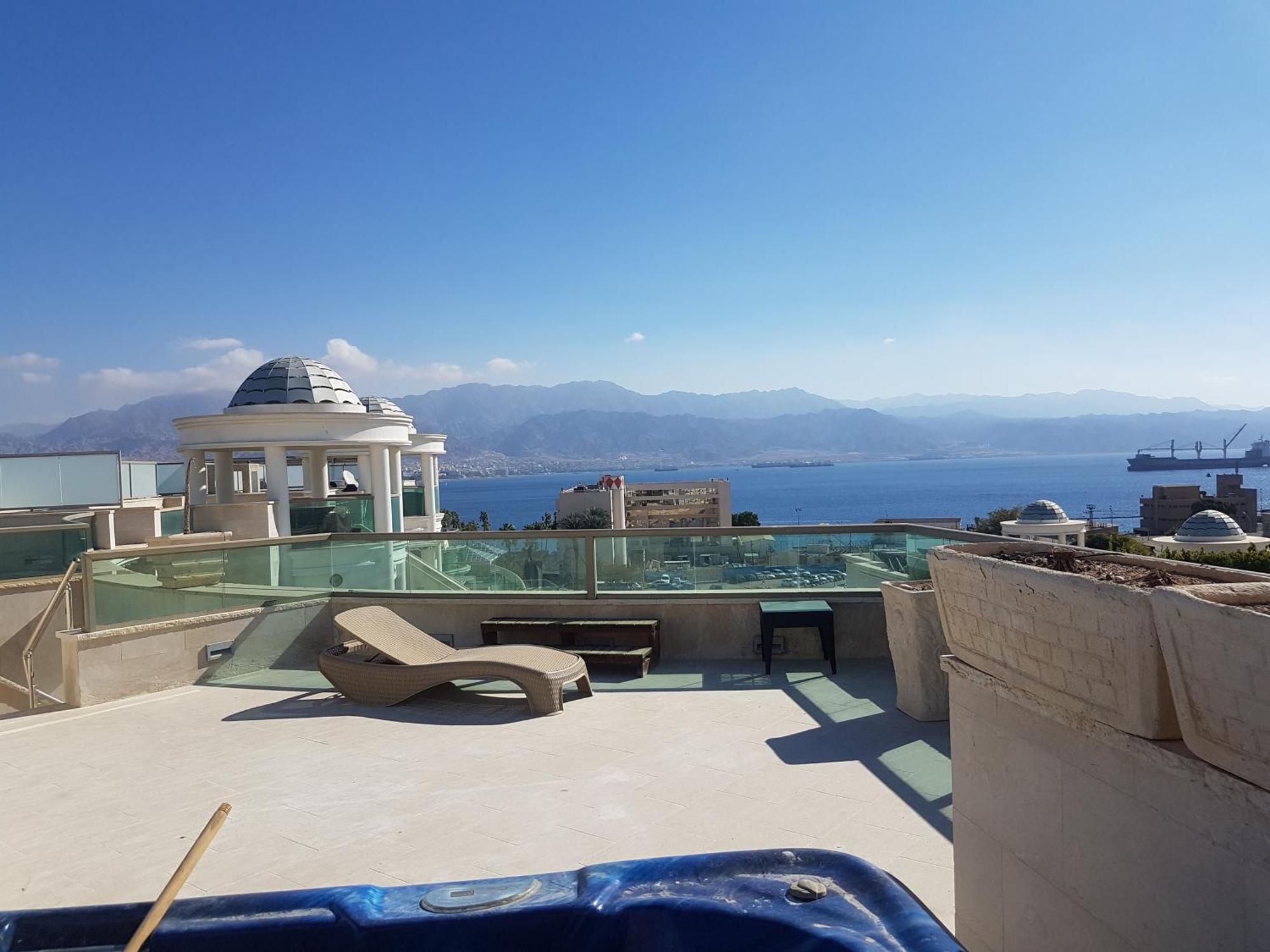 Palmore Top Luxury Penthause With Juccuzi First Line Of The Seaside Apartment เอลัต ภายนอก รูปภาพ