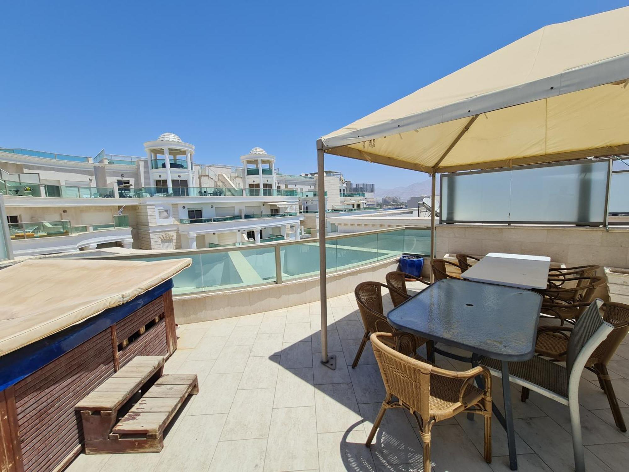 Palmore Top Luxury Penthause With Juccuzi First Line Of The Seaside Apartment เอลัต ภายนอก รูปภาพ